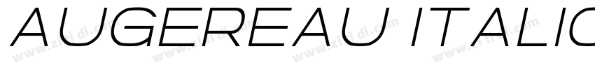 Augereau Italic字体转换